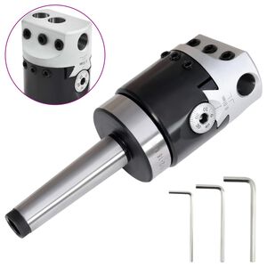 vidaXL F1-12 Boorkop met MT2-M10 boorschacht voor draaibanken 50 mm