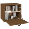 vidaXL Wandkast 40x30x35 cm massief grenenhout honingbruin