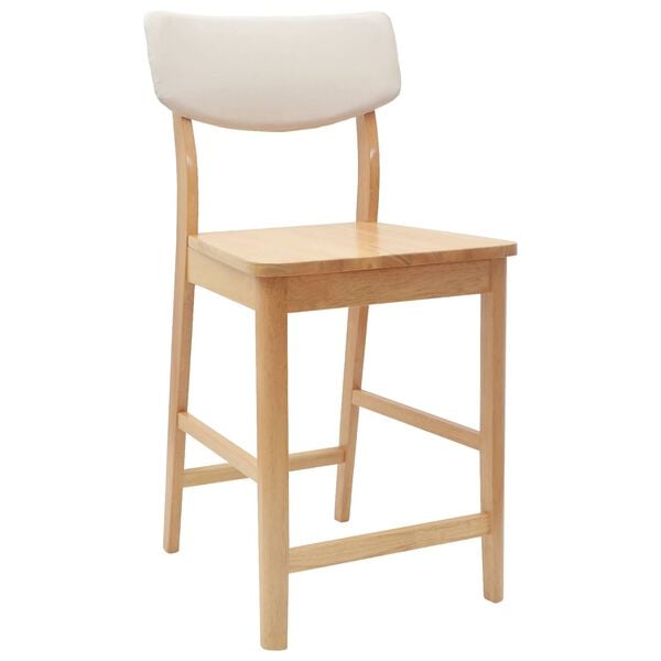 vidaXL Eettafelstoelen 2 pcs Naturel 48 x 49 x 95 cm
