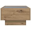 vidaXL Salontafel artisanaal eikenkleurig 50 x 50 x 30 cm Bewerkt hout