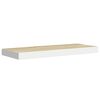 vidaXL Wandschappen zwevend 4 st 60x23,5x3,8 cm MDF eikenkleurig wit