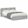 vidaXL Bedframe met opslag Grijs Sonoma 140 x 200 cm Bewerkt hout