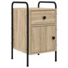 vidaXL Nachtkastje Sonoma Eiken 35 x 36,5 x 61 cm Bewerkt hout