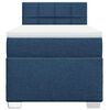 vidaXL Boxspring met matras stof blauw 100x200 cm