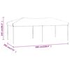 vidaXL Partytent inklapbaar 3x6 m zwart
