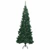 vidaXL Kunstkerstboom hoek 210 cm PVC groen