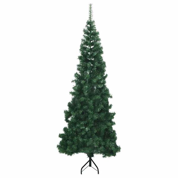 vidaXL Kunstkerstboom hoek 210 cm PVC groen