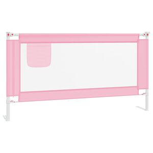 vidaXL Bedhekje peuter 160x25 cm stof roze