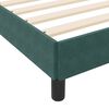 vidaXL Boxspringbed met matras Donkergroen 80 x 210 cm Stof