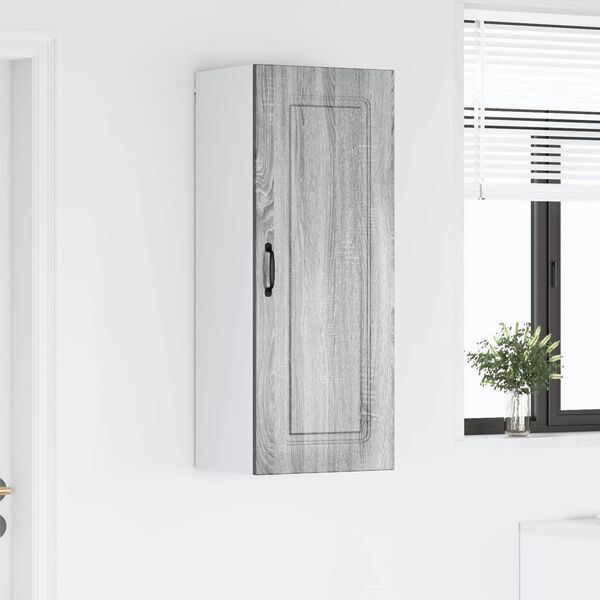 vidaXL Keukenkast Kalmar Grijs Sonoma 40 x 31 x 100 cm Bewerkt hout