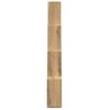 vidaXL Wandschap kubus 90x15x119,5 cm bewerkt hout artisanaal eiken