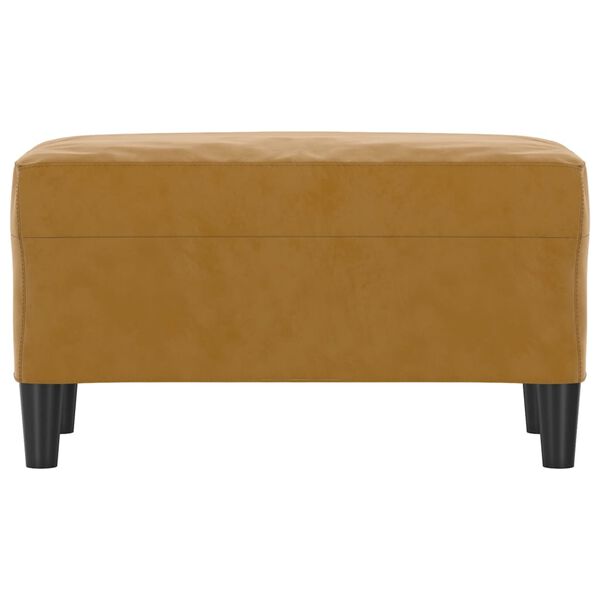 vidaXL Bankje 70x35x41 cm fluweel bruin