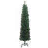vidaXL Kunstkerstboom Groen 210 cm PVC en Staal en Kunststof