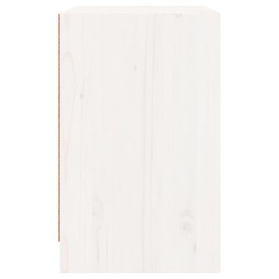 vidaXL Nachtkastjes 2 st 40x31x50 cm massief grenenhout wit