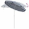 vidaXL Strandparasol Blauw en Wit 206 x 206 x 212 cm