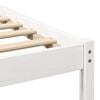 vidaXL Bedframe met hoofdeinde Wit 200 x 200 cm Massief grenenhout