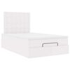 vidaXL Ottoman bed met matras en LED's 120x190 cm kunstleer wit