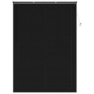 vidaXL Venetiaanse Blind Verstelbaar Zwart 213 x 140 cm PVC