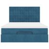 vidaXL Ottoman bed met matrassen en LED's 140x200cm fluweel