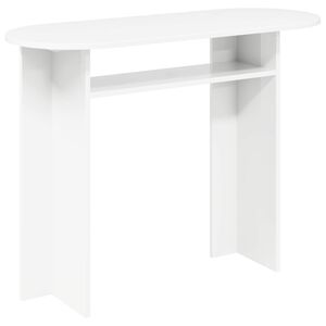 vidaXL Wandtafel met opslag Wit 100 x 39,5 x 75 cm Bewerkt hout