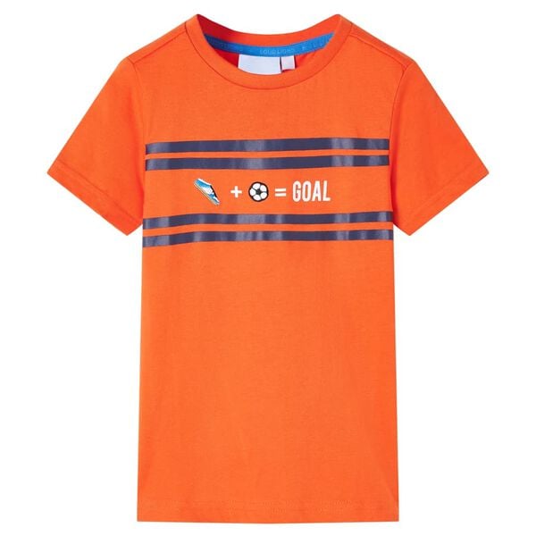 Kindershirt 140 donkeroranje