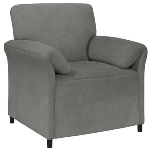 vidaXL 1-Zits Bank Donkergrijs 88 x 83 x 95 cm Fluweel