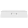 vidaXL Opslag bed met matras met matras Wit 90 x 190 cm Nep Leer