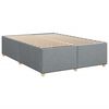 vidaXL Boxspring met matras stof lichtgrijs 140x200 cm