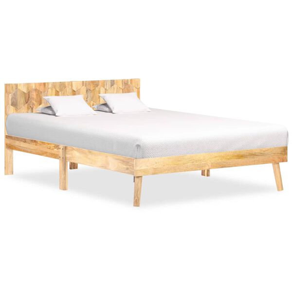 vidaXL Bedframe massief mangohout 120x200 cm