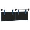 vidaXL Hangend Hoofdeinde Wandgemonteerd Blauw 150 x 55 x 7 cm Stof