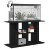 vidaXL Aquariumstandaard Zwart Eiken 100x40x60 cm Bewerkt Hout