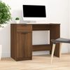 vidaXL Bureau 100x50x75 cm bewerkt hout bruin eikenkleur