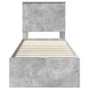 vidaXL Bedframe met lade Beton Grijs 75 x 190 cm Ingenieurshout