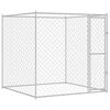 vidaXL Hondenbench Zilver 200 x 200 x 200 cm Gegalvaniseerd staal