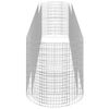 vidaXL Gabion plantenbak verhoogd 500x100x100 cm gegalvaniseerd ijzer