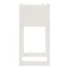 vidaXL Plantenbak 40x40x81 cm massief grenenhout wit