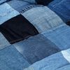 vidaXL 2-delige Bankkussenset pallet denim patchwork blauw