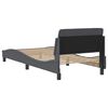 vidaXL Bedframe "Dover" 80x200 cm fluweel donkergrijs