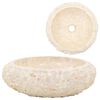 vidaXL Gootsteen 40x12 cm marmer cr&egrave;me