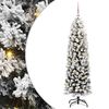 vidaXL Kunstkerstboom Groen 150 cm PVC en Staal en Kunststof