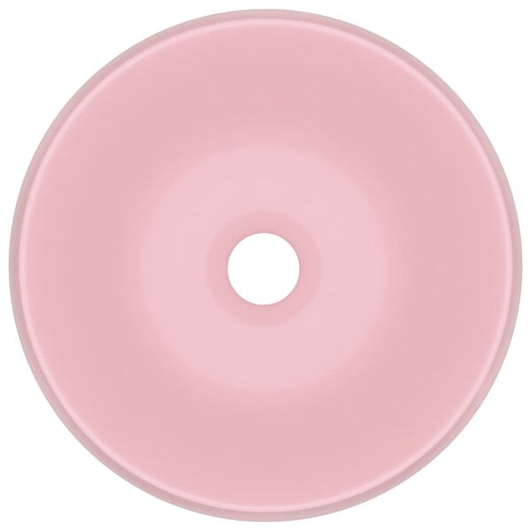 vidaXL Wastafel rond 40x15 cm keramiek matroze