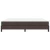vidaXL Boxspringbed met matras Donkerbruin 200 x 200 cm Stof