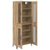 vidaXL Highboard Artisan Eiken 69,5 x 34 x 180 cm Bewerkt hout