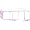 vidaXL Partytent Rood 600 x 300 x 255 cm PE en staal