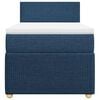 vidaXL Boxspring met matras stof blauw 80x200 cm