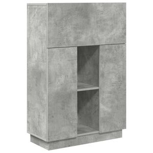 vidaXL Bureau Beton Grijs 71,5 x 31,5 x 106,5 cm Bewerkt hout