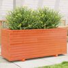 vidaXL Plantenbak 110x40x49,5 cm massief grenenhout wasbruin