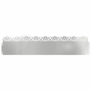 vidaXL Gazonranden 10 pcs Zilver 103 x 0,05 x 22 cm