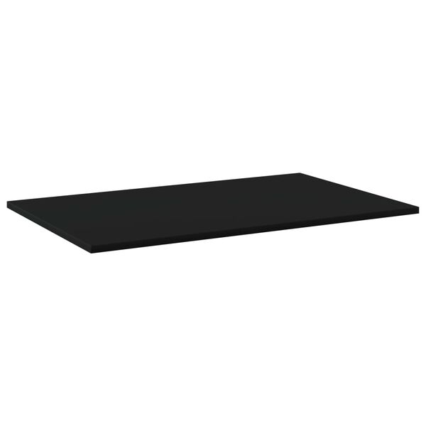 vidaXL Wandschappen 4 st 80x50x1,5 cm spaanplaat zwart