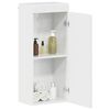 vidaXL Badkamer wandkast TULUM Hoogglans wit 37 x 24,5 x 86 cm